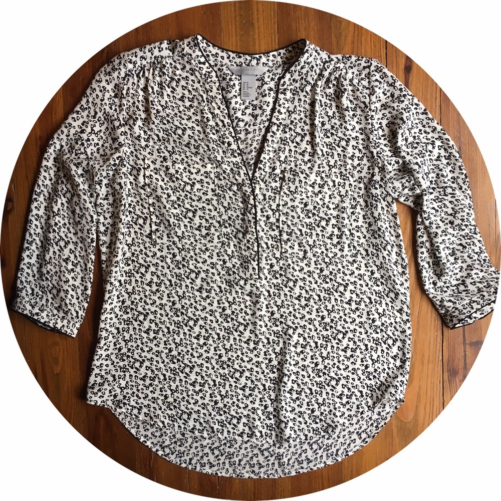 H&M Conscious leopard print blouse