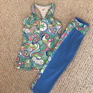 Lilly Pulitzer workout outfit