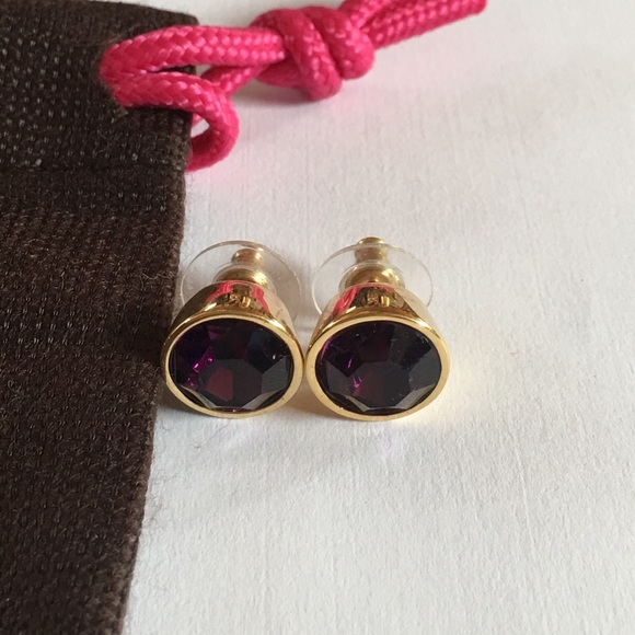 kate spade Jewelry - Kate Spade purple stud earrings