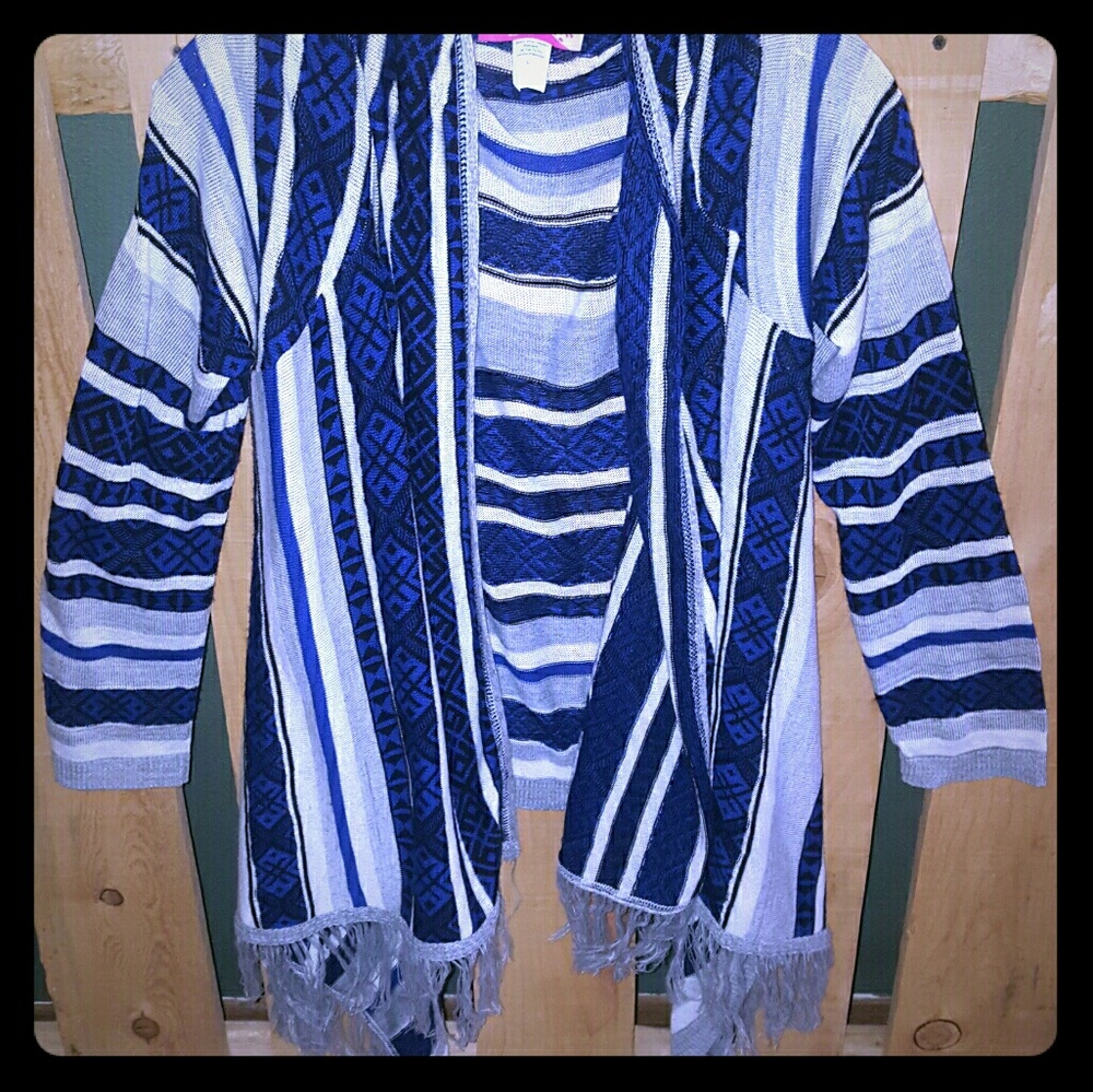 Blue Stripped Cardigan