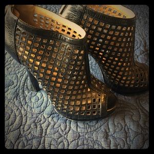 Michael Kors caged platform heeled bootie