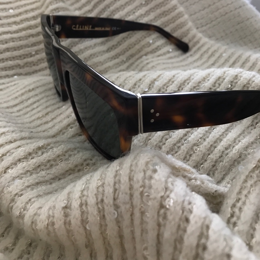 Celine ZZ Top Sunglasses CL41756/S Tortoise Polar - Picture 6 of 8
