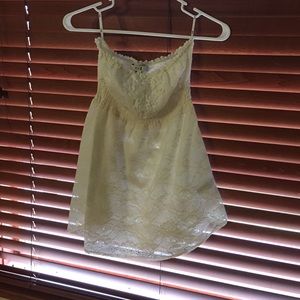 Forever 21 Lacey strapless top