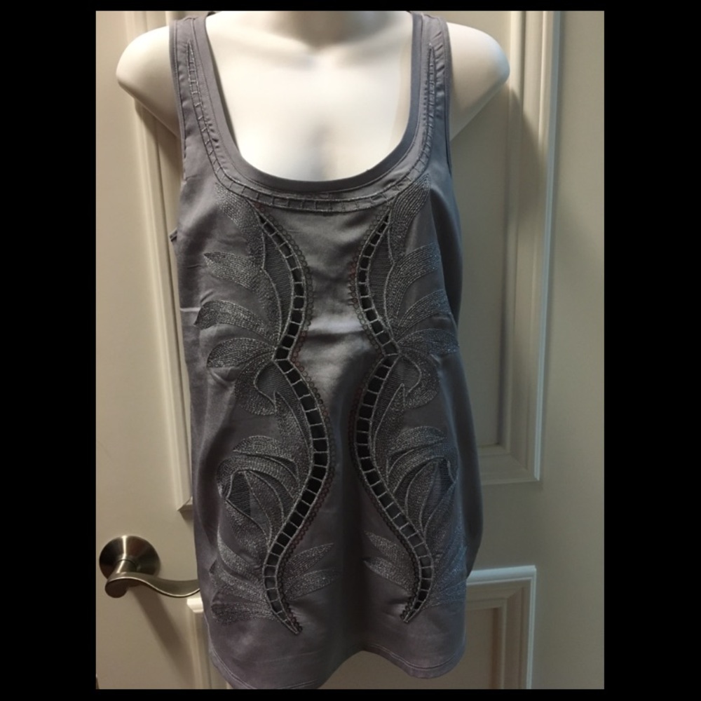 Express silver tank top