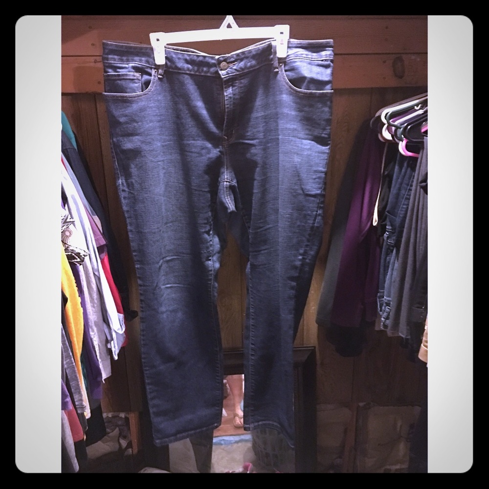 ON Plus Sz 22 Skinny/Straight Jeans *ALTERED*