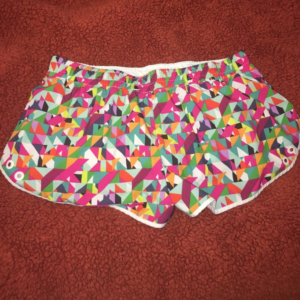 MULICOLORED RUNNING SHORTS