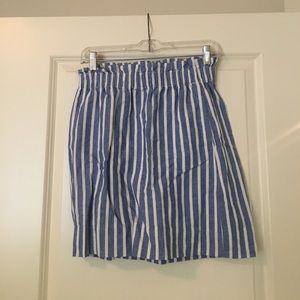 J. Crew Blue and white skirt