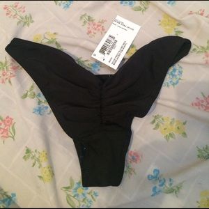 American Apparel Brazlian Ruched Swim Bottom