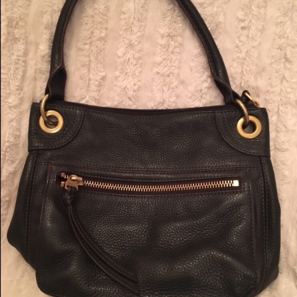 Black Fossil leather purse