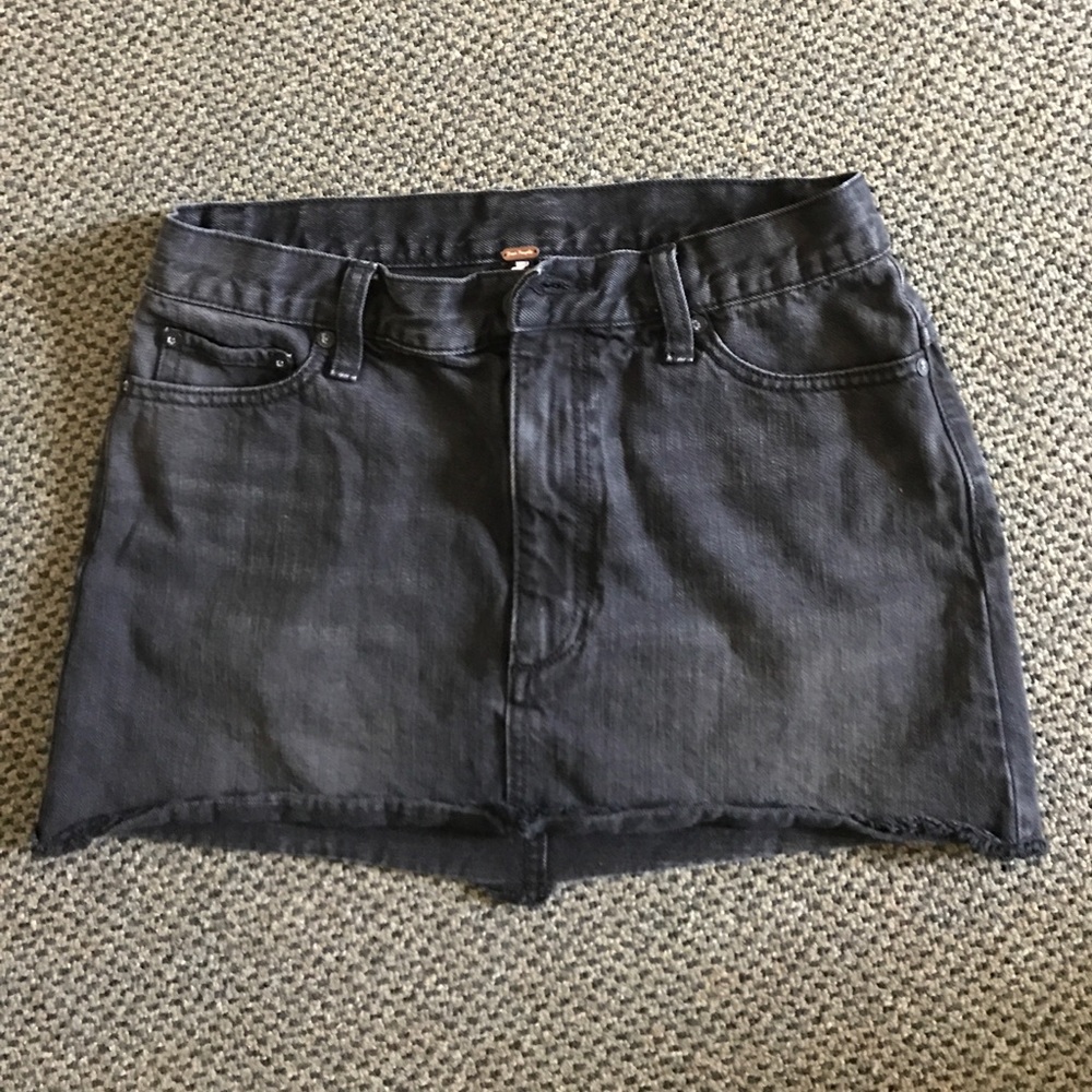 Free people black mini skirt