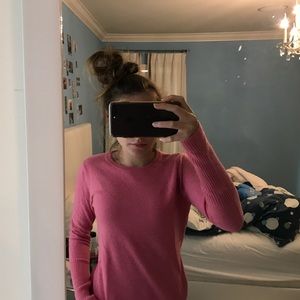 Pink cashmere sweater