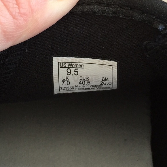 ---SOLD--- Vans Perforated Black Leather Slip Ons - Picture 5 of 8