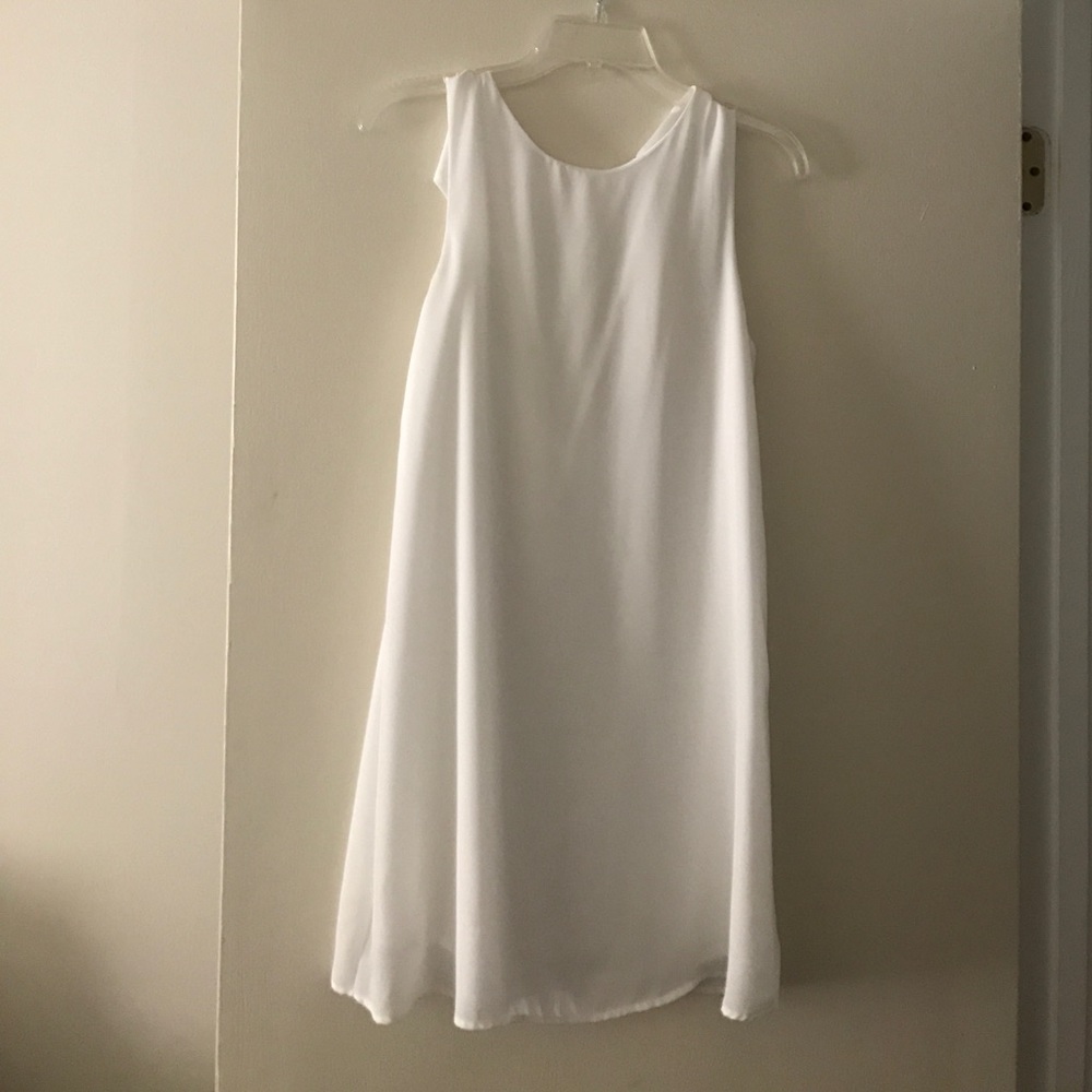 White lulus dress with open back