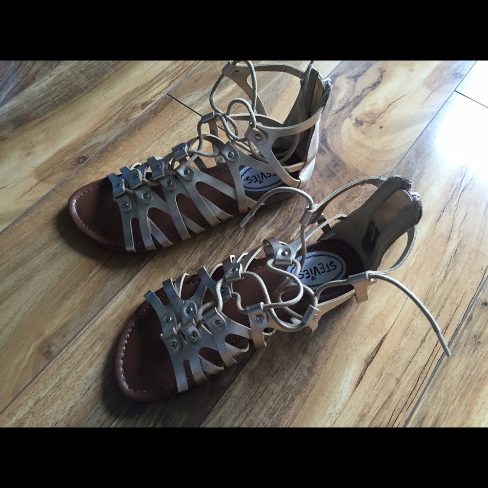 Stevie's Gold Gladiator Sandals