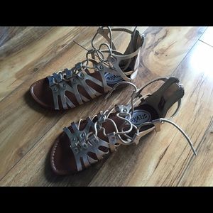 Stevie's Gold Gladiator Sandals