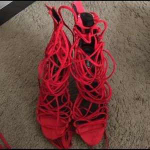 Jeffrey Campbell Red Advert Heels