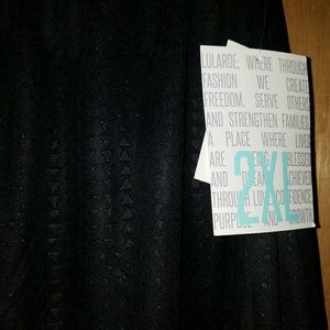 LuLaRoe 2xl Lola skirt ***SOLID BLACK***