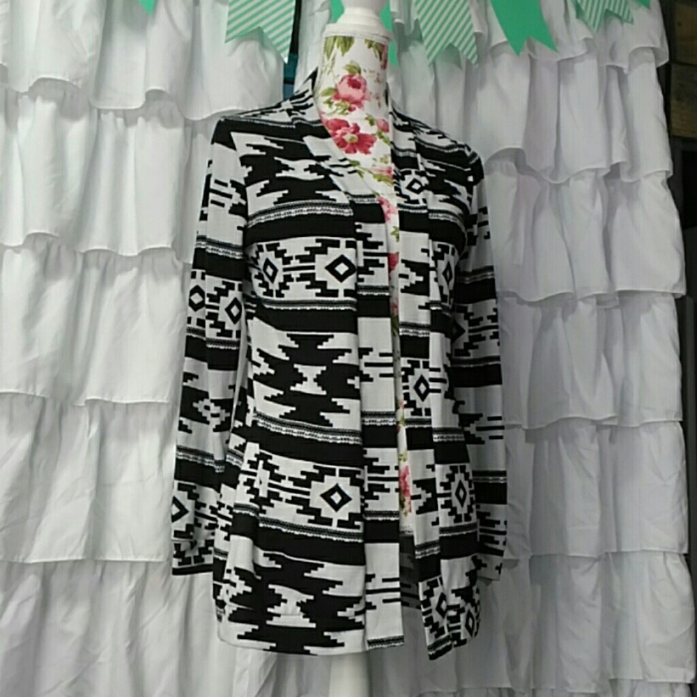 Reserved  Long Aztec Cardigan Jacket