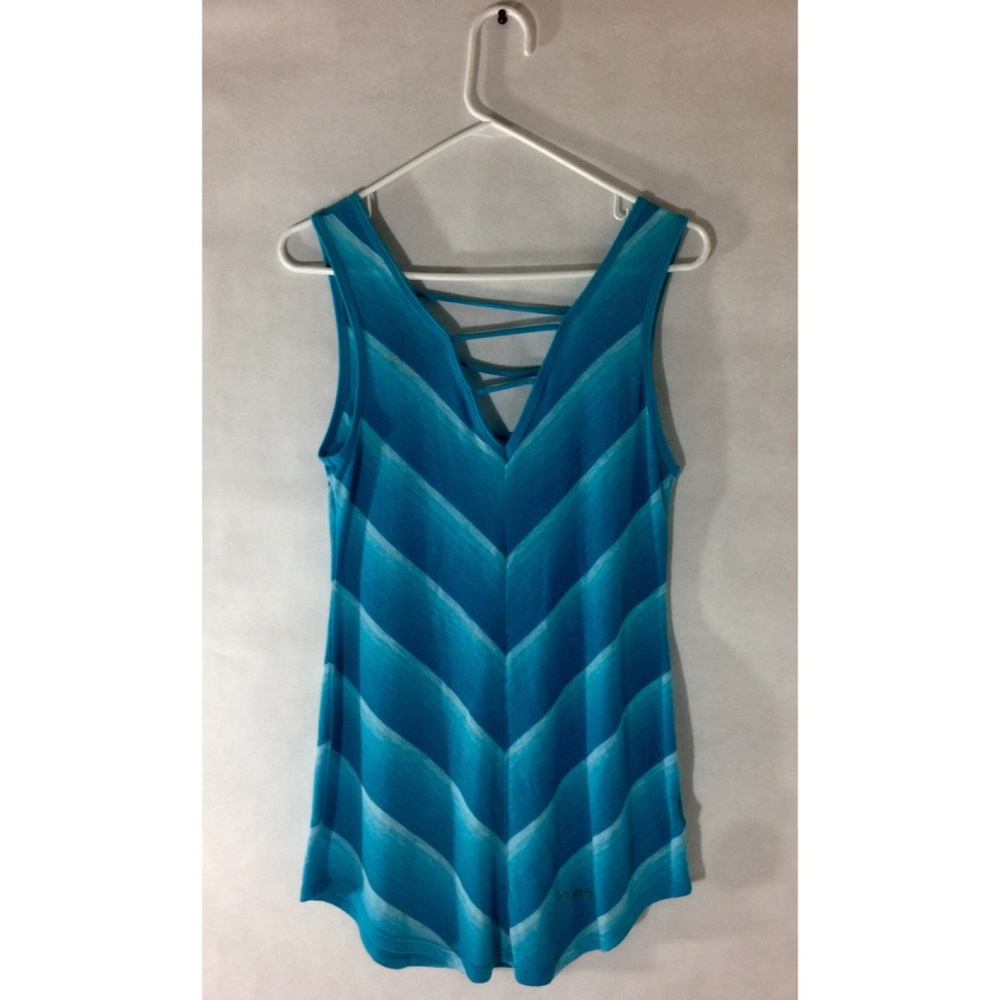 💙BEBE💙 Blue Striped Cover Up