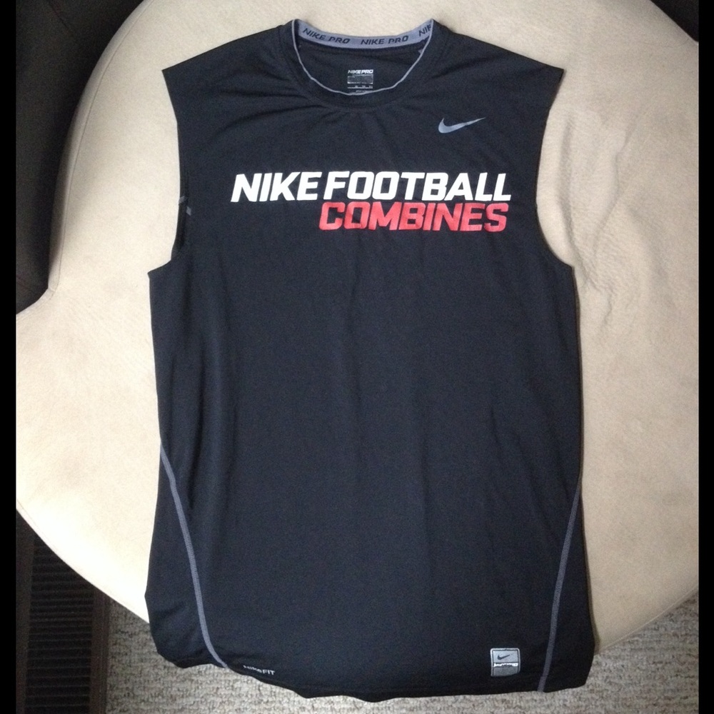 Nike Pro XL Football Combines Black Tank