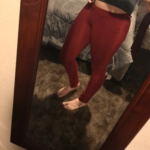 Darker red Jeggings!!