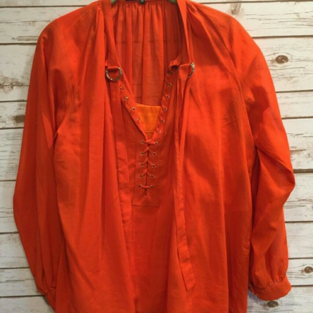 GUCCI:Orange boho Top. PRICE DRP 🏷️ Women's Sze 40 (XL)