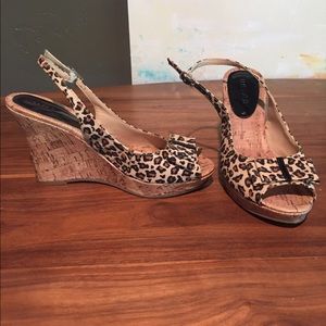 Unisa Leopard Wedge