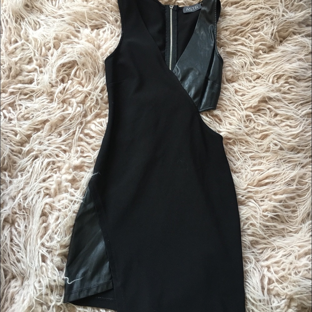 ASTR black mini dress