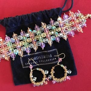 Nordstrom Crystal Collection Earrings & Bracelet