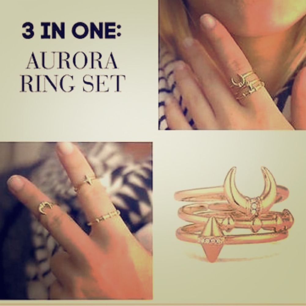 Stella & Dot Aurora Ring Set