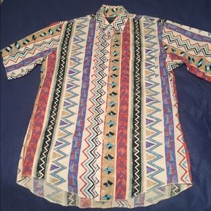 Vintage Wrangler Short Sleeved Button Up - Sz M