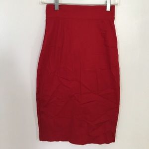 Red Pinup Couture pencil skirt