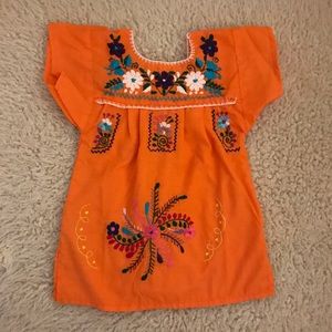 EUC Vintage Mexican Hand Embroidered Dress