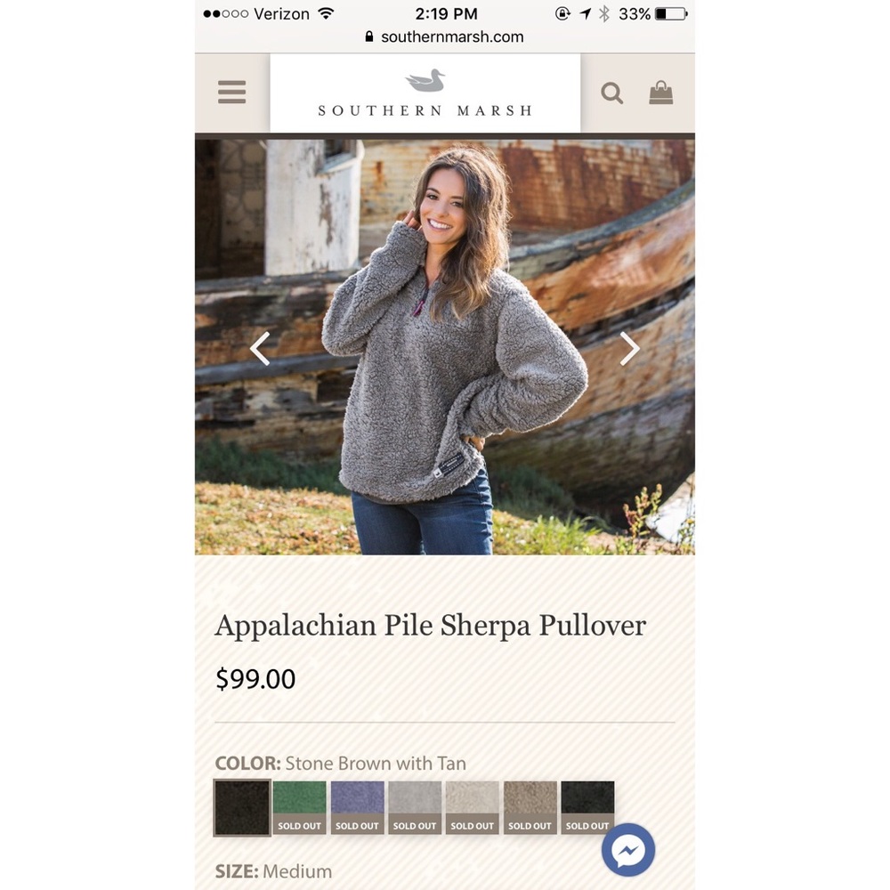 **ISO*** Southern Marsh Sherpa Pullover