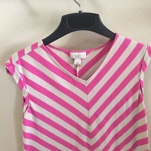 Pink Chevron Dress