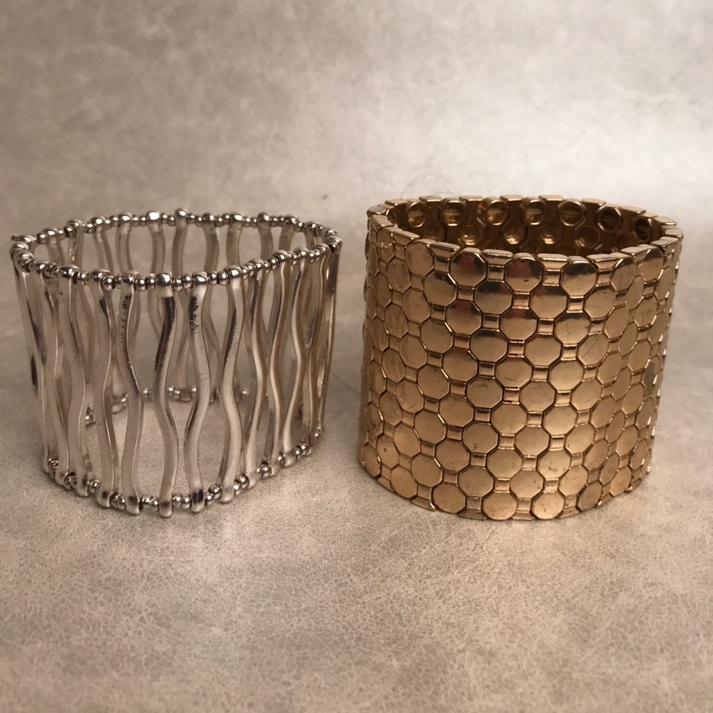 Gold and Silver Bangle bracelets