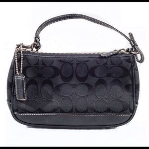 Coach Signature Black Clutch Bag
