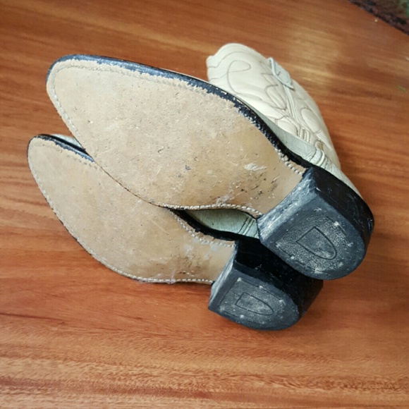 Vintage Double H Snakeskin Leather Boots - Picture 2 of 3