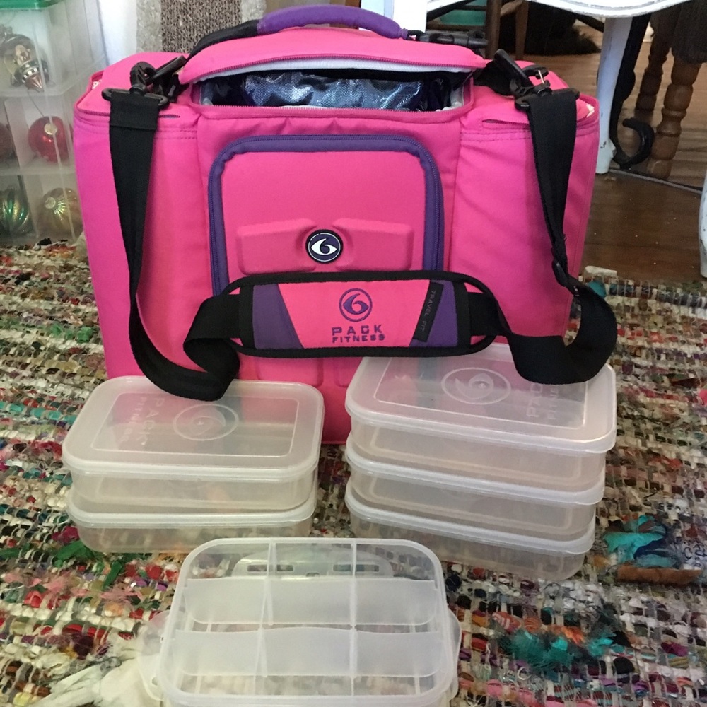 6 Pack Fitness Meal Prep Bag