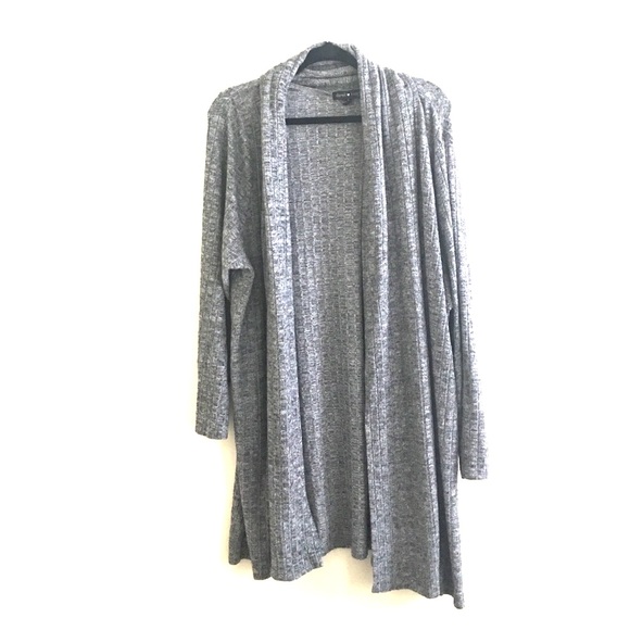 Derek Heart Sweaters - Long Grey Duster Sweater
