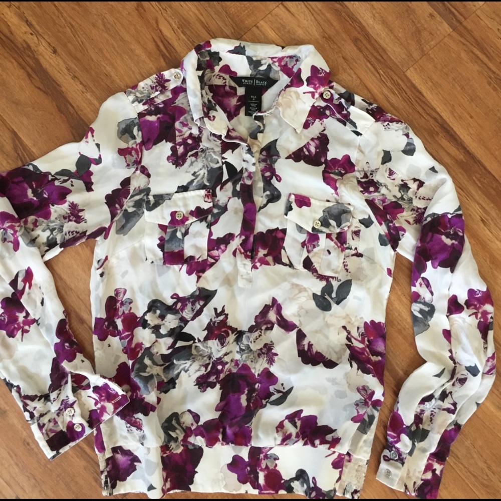 White House Black Market Silk Top