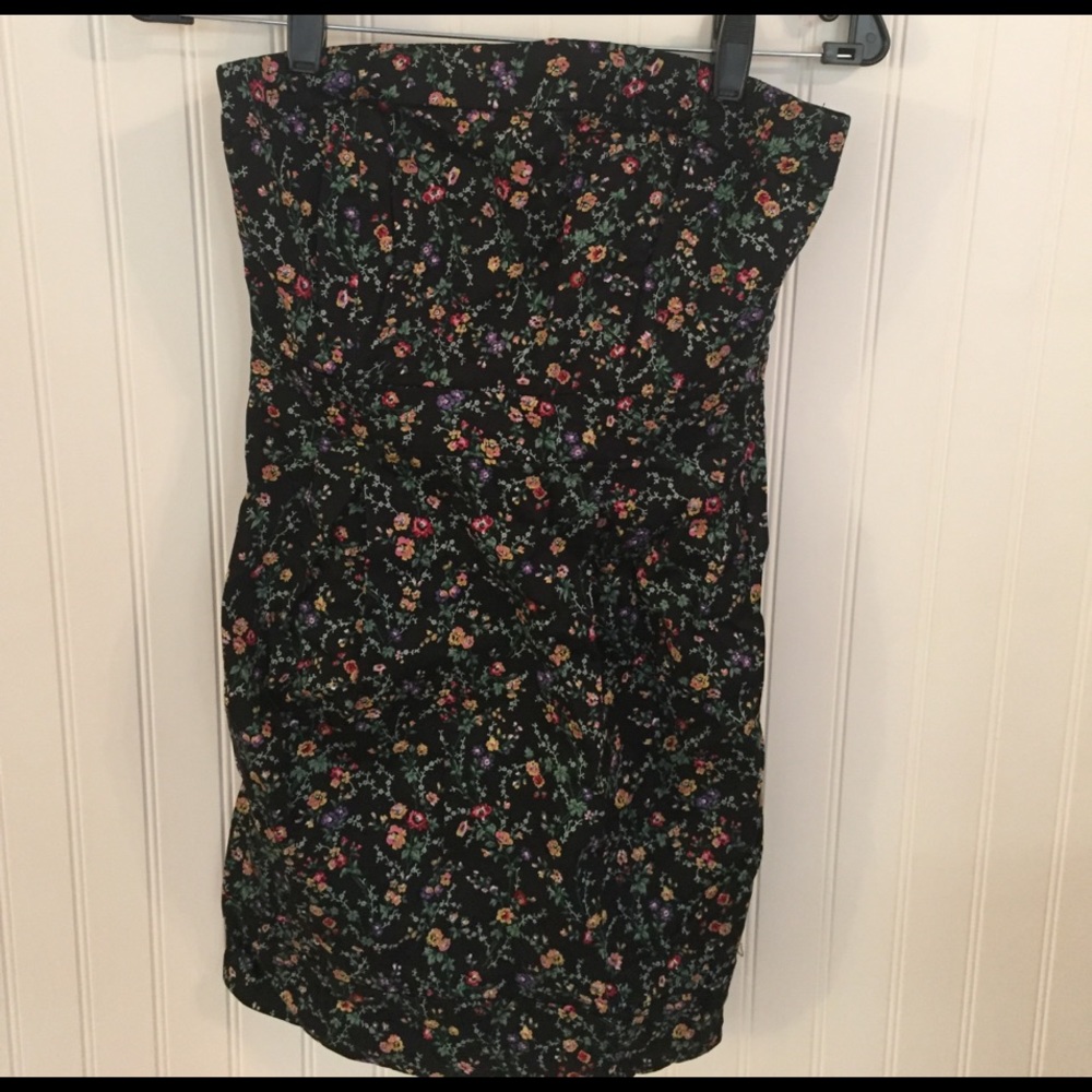 Floral tube top dress