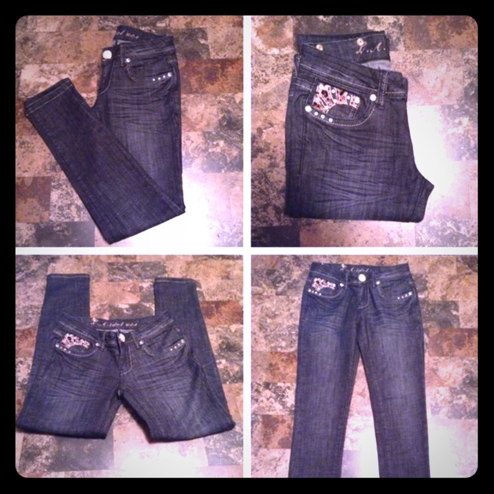 LA IDOL SKINNY JEANS With Design