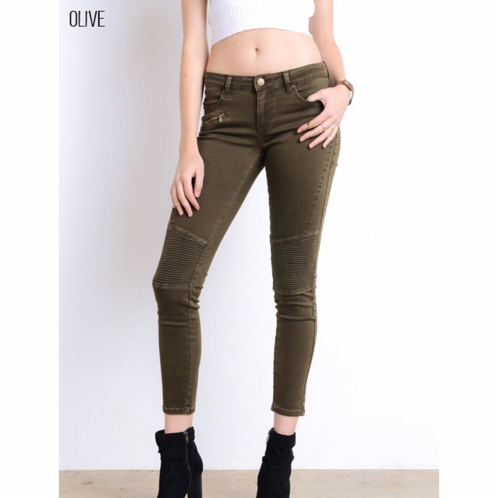 Biker Moto Stretch Jeans