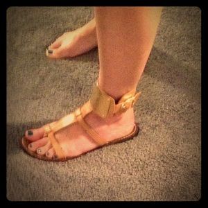 Nude Sam Edelman gladiator like sandals