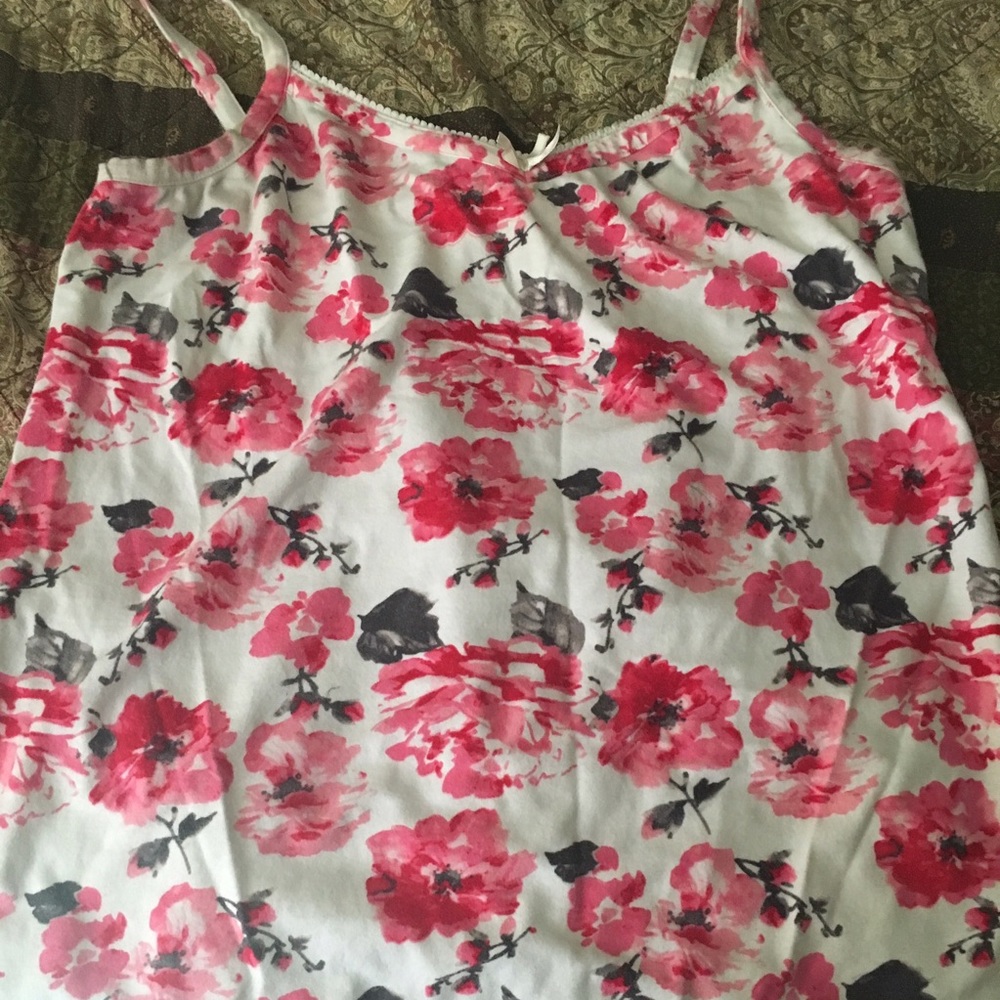Flowered tank top