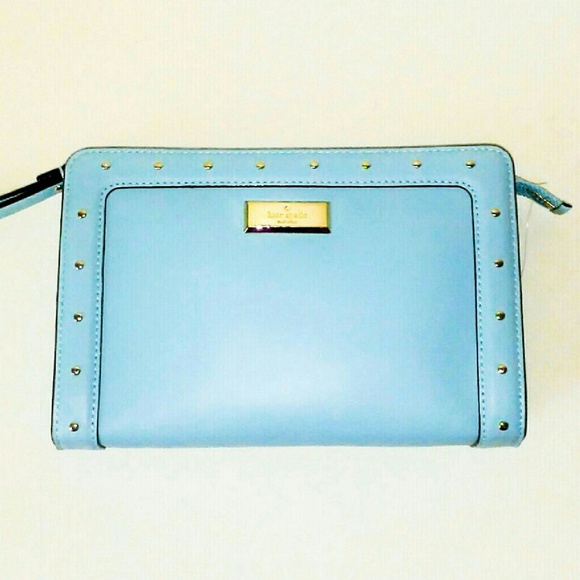 Gifts! Kate Spade Wristlet Baby Blue 3-Piece Set - Picture 2 of 7