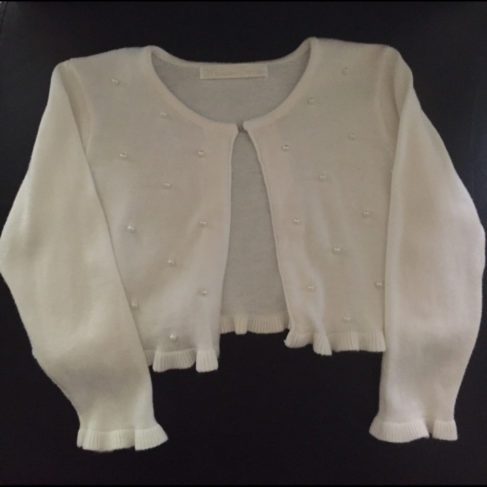 Children White Cardigan
