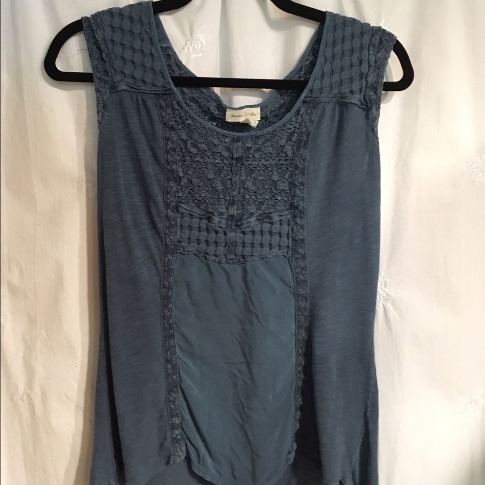 Blue Anthropologie blouse