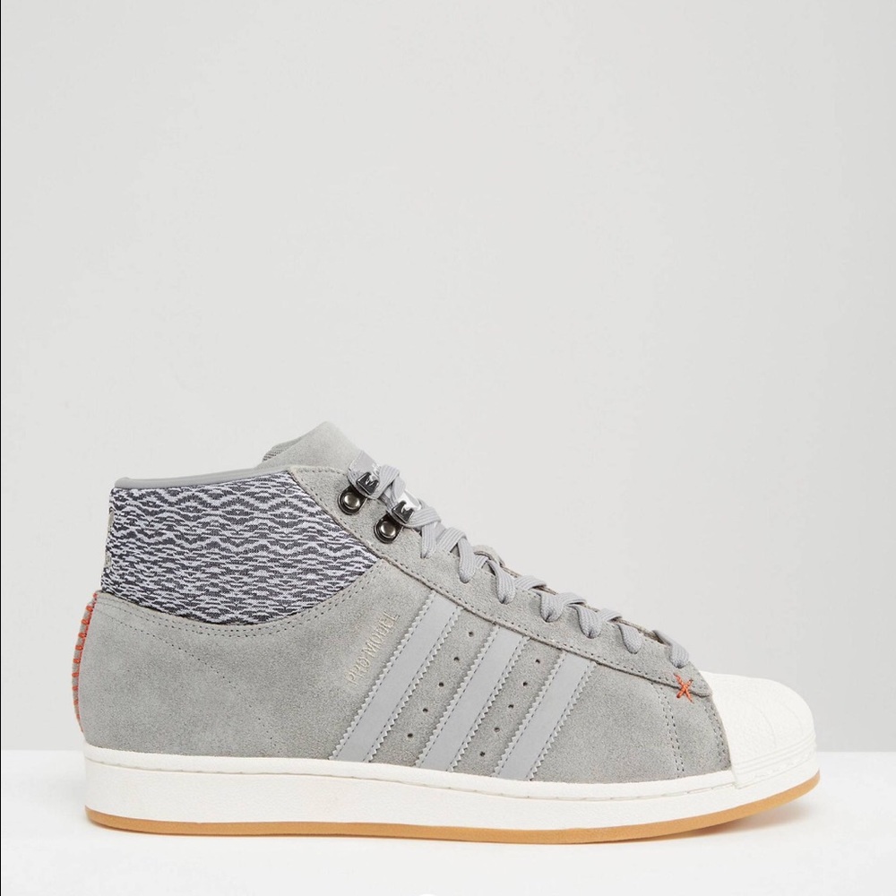 Adidas Original Pro Model BT Sneakers in Gray - Picture 2 of 4